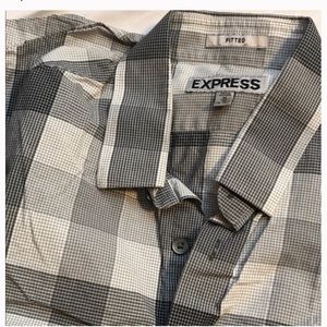 Express Plaid Medium Men’s Casual Button-Up